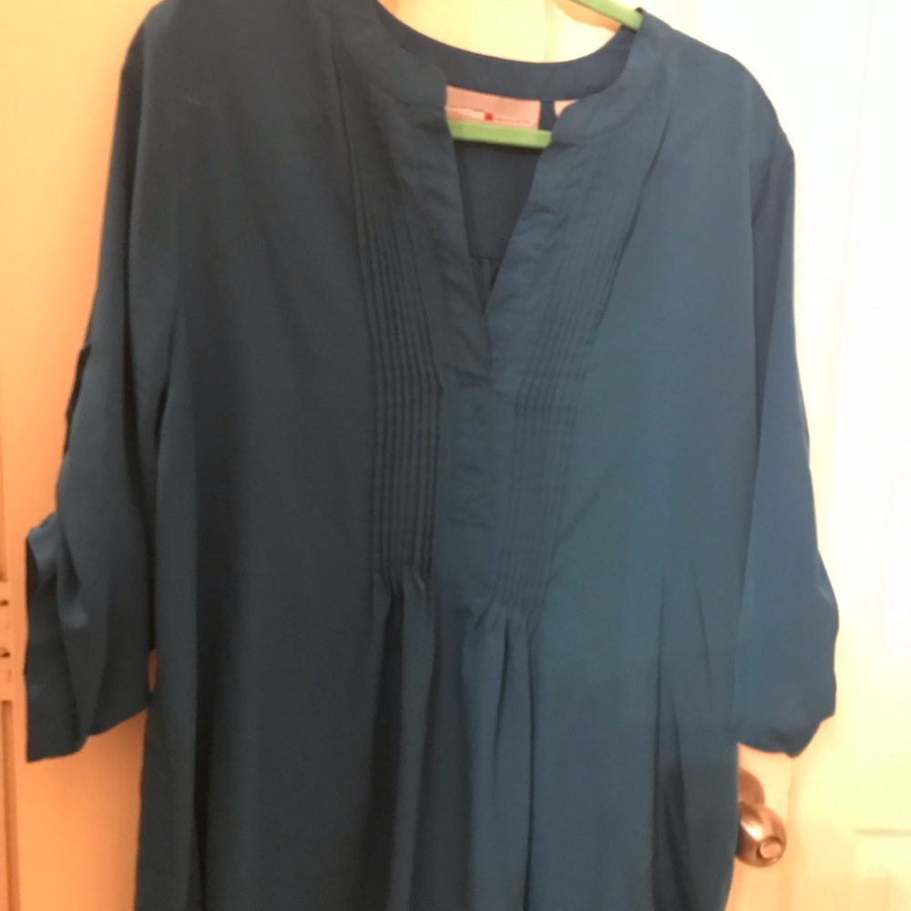 Teal Blue Blouse